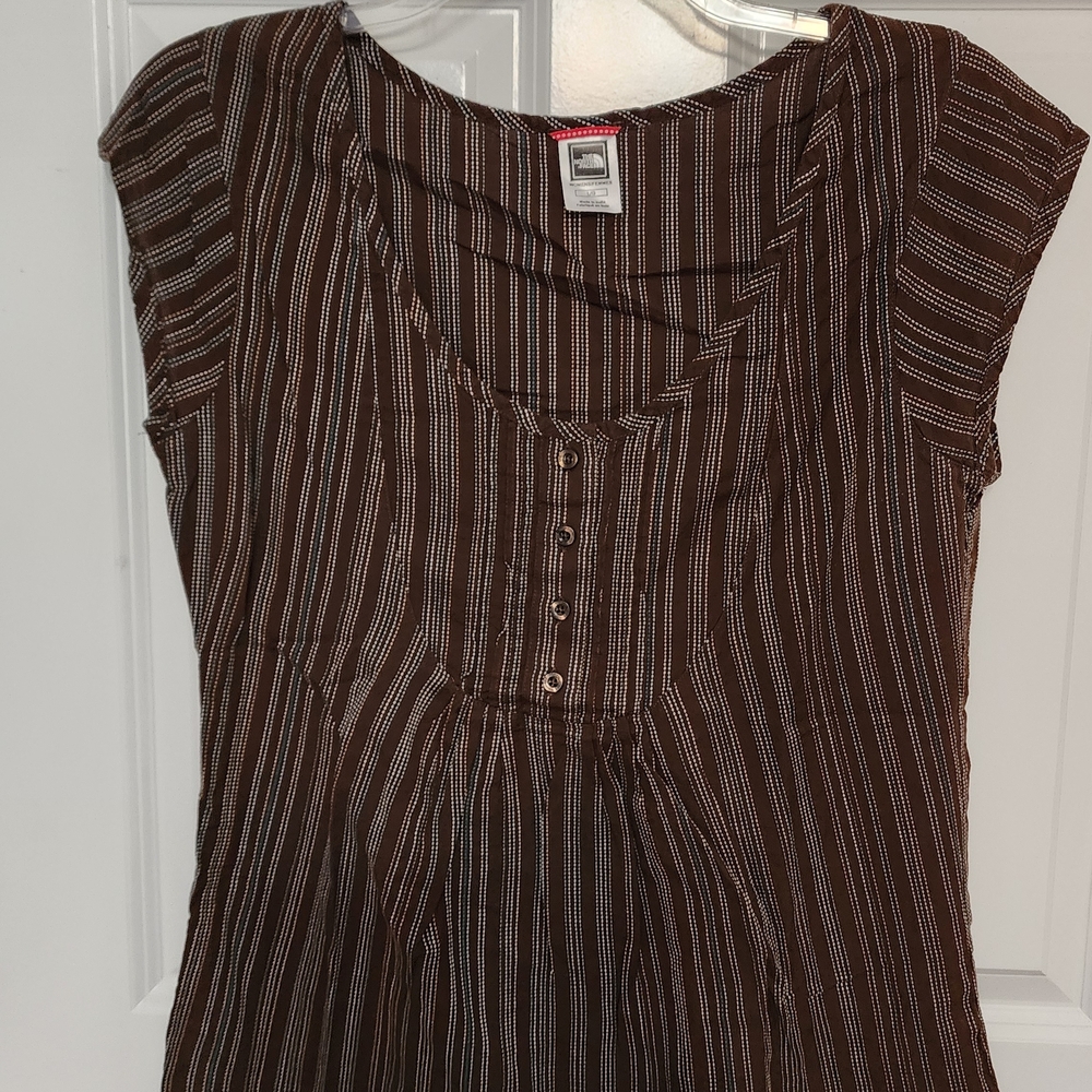 The North Face Brown Striped Blouse
